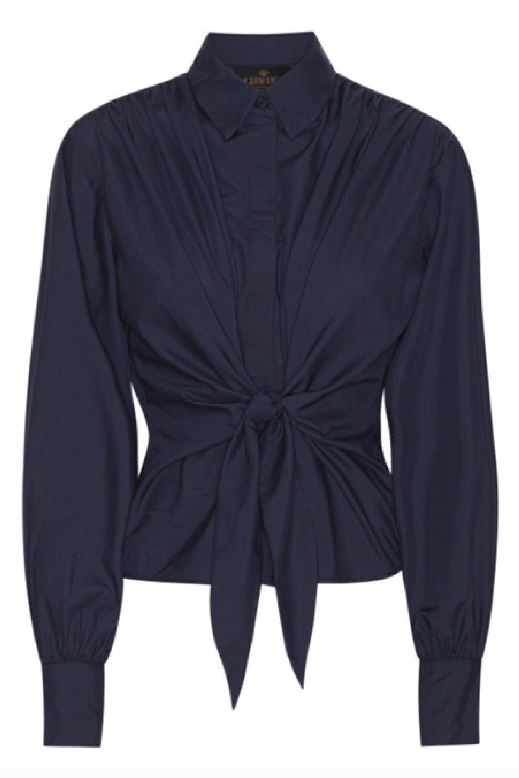Forudbestilling - Karmamia - Lee Shirt - Navy Blue Cotton (Oktober) Skjorter 