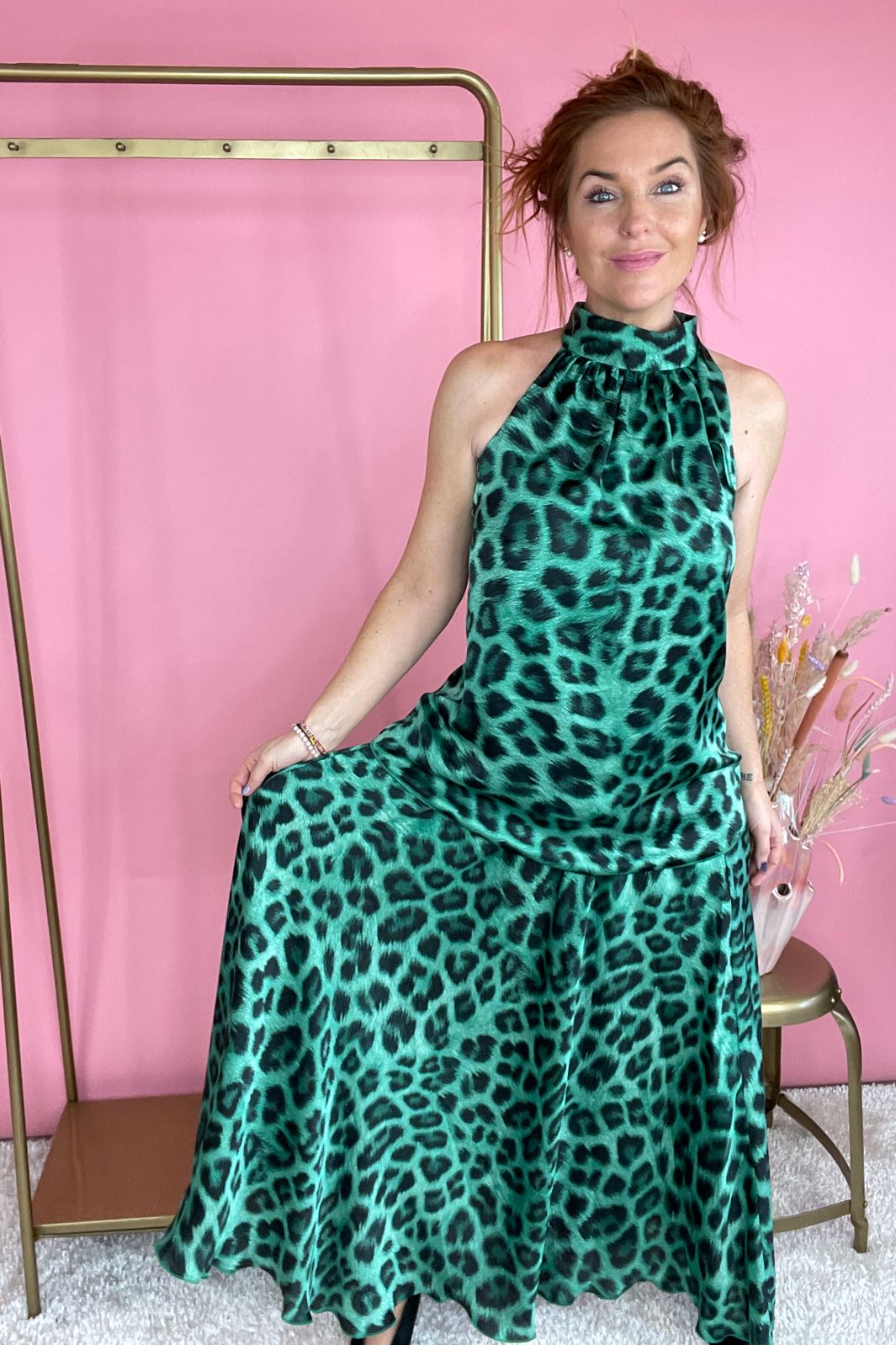 Forudbestilling - Karmamia - Savannah Skirt - Emerald Leo (Marts) Nederdele 