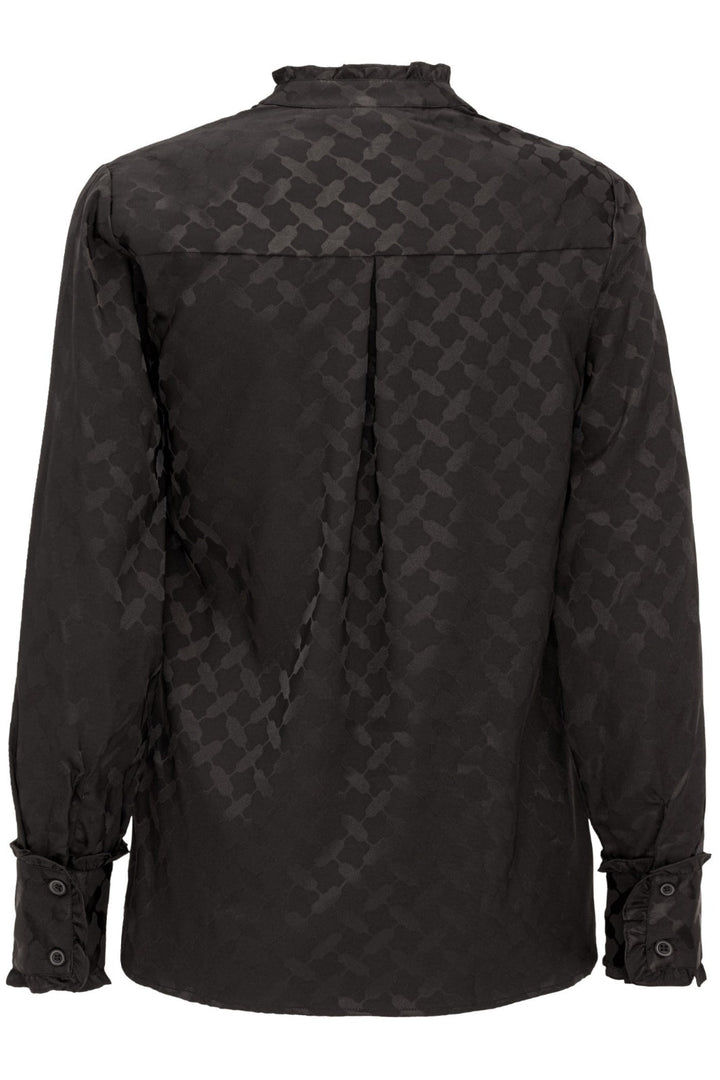 Forudbestilling - Karmamia - Trinity Shirt - Black Keffiyeh Jacquard (September) Skjorter 