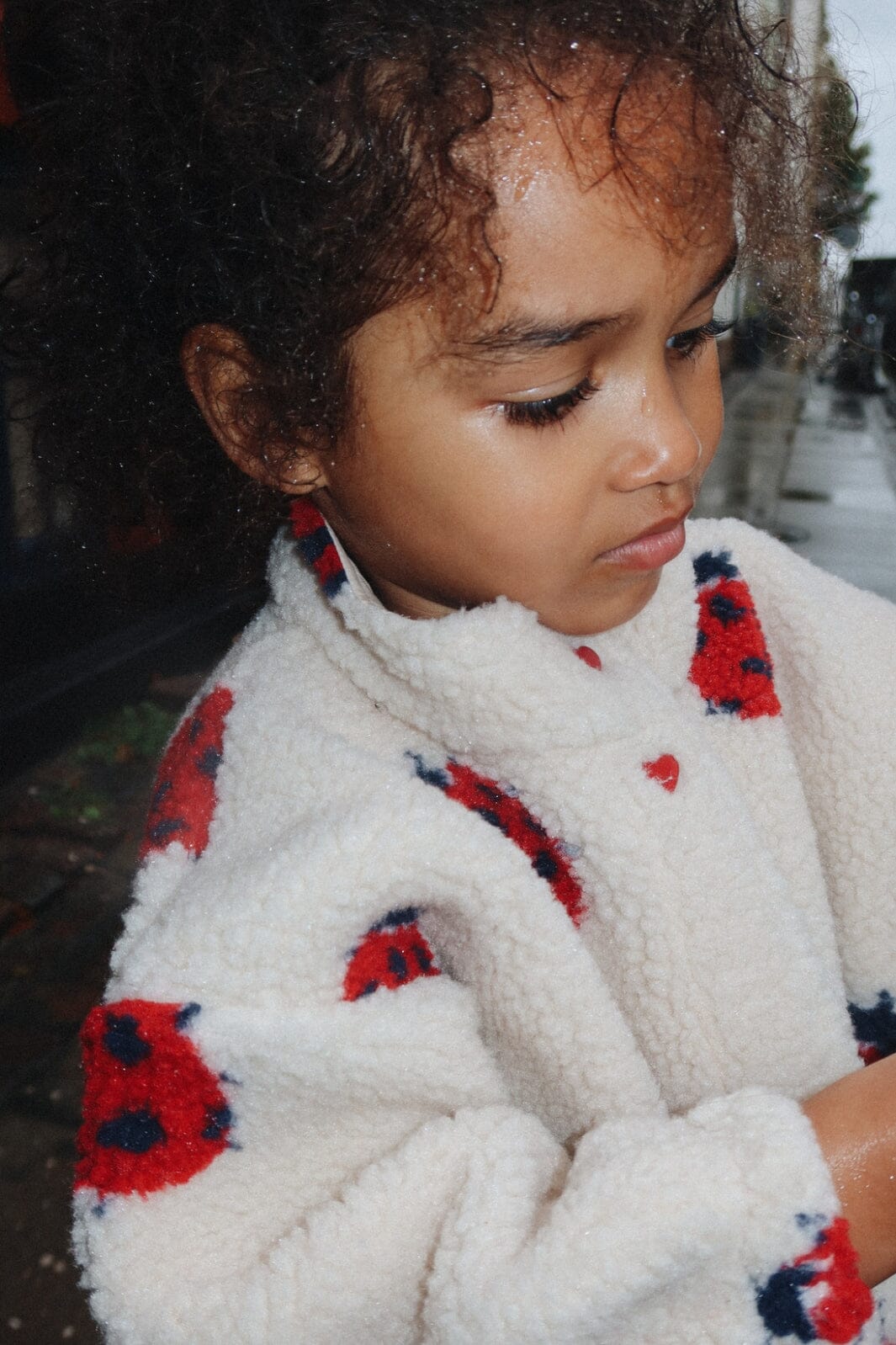 Forudbestilling - Konges Sløjd - Jody Teddy Jacket - Ladybug Sand Jakker 