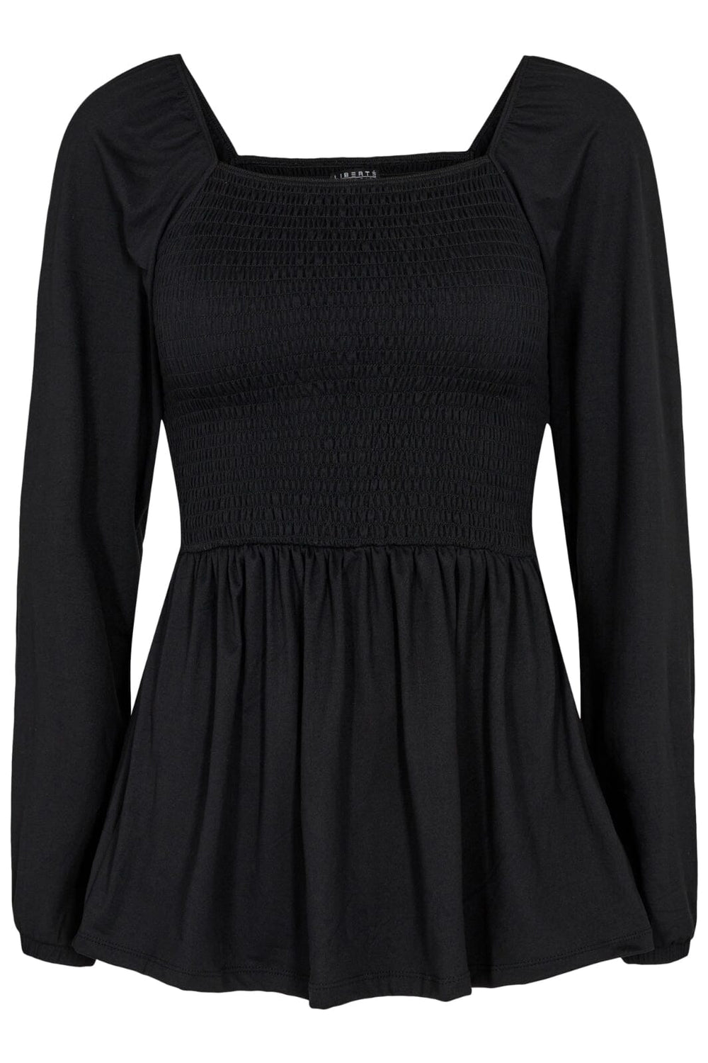 Forudbestilling - Liberte - Alma-Ls-Smock-Top - Black (Februar/Marts) Bluser 