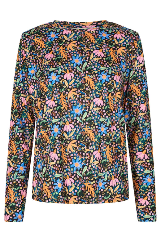 Forudbestilling - Liberte - Alma-Ls-Straight-Tshirt - Flower Forrest (?) Bluser 