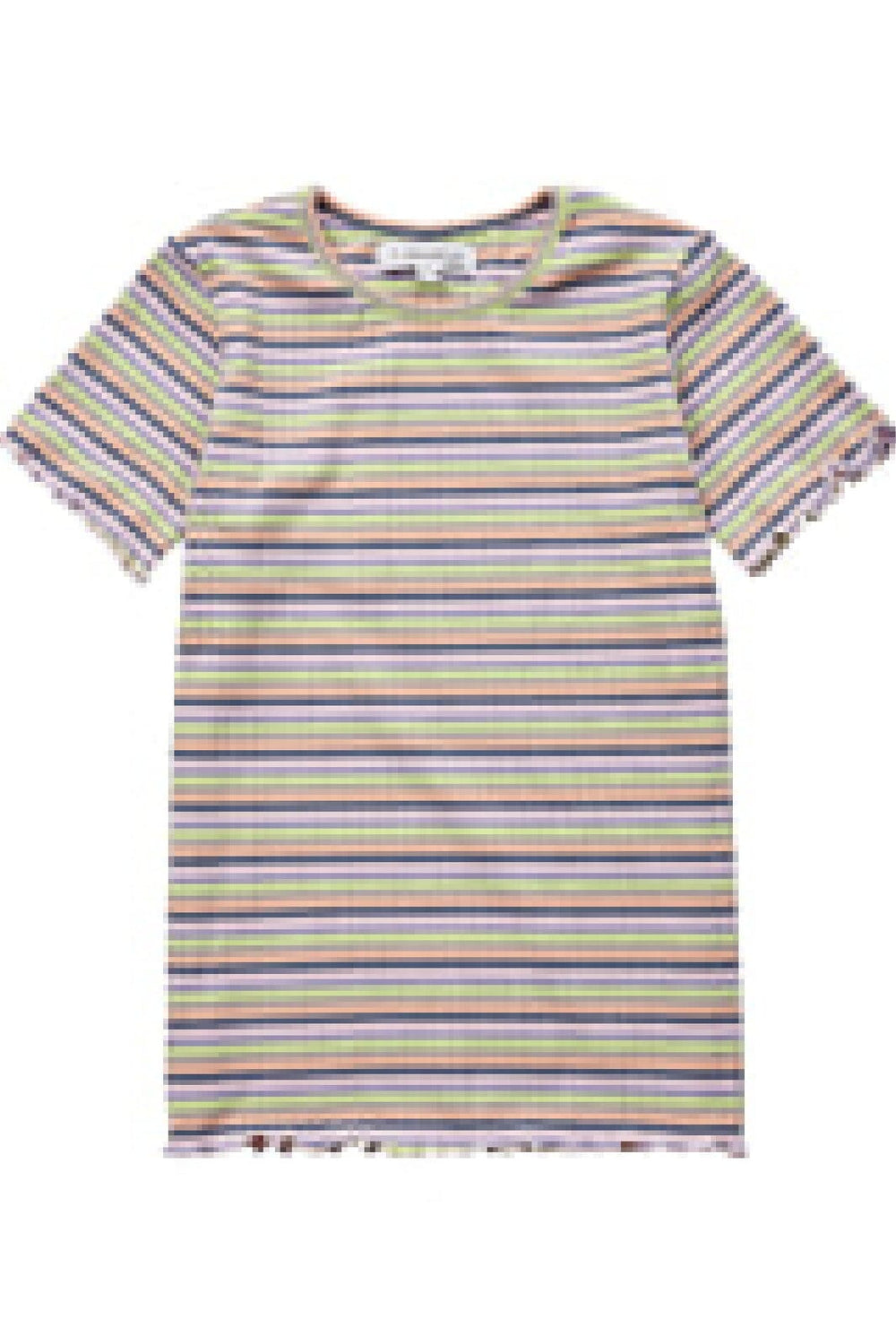 Forudbestilling - Liberte Ami - Natalia-Ss-Blouse-Kids - Multi Grey Stripe (April) T-shirts 