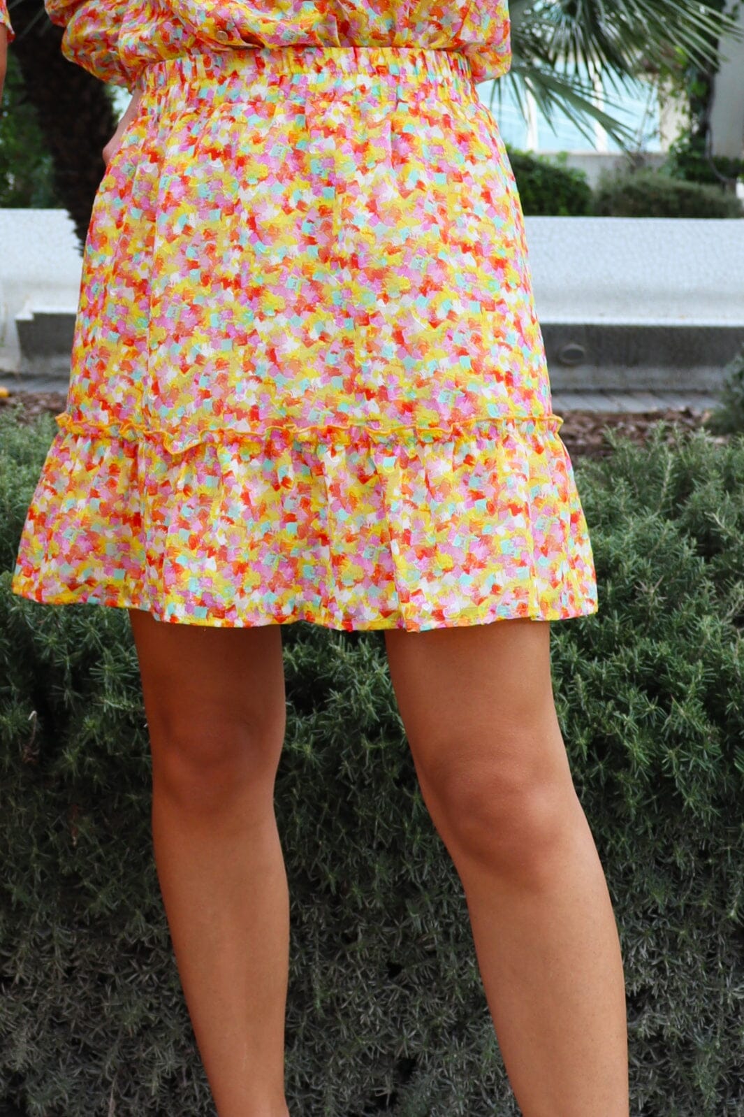 Forudbestilling - Liberte - Maggie-Short-Skirt - Yellow Orange (April) Nederdele 