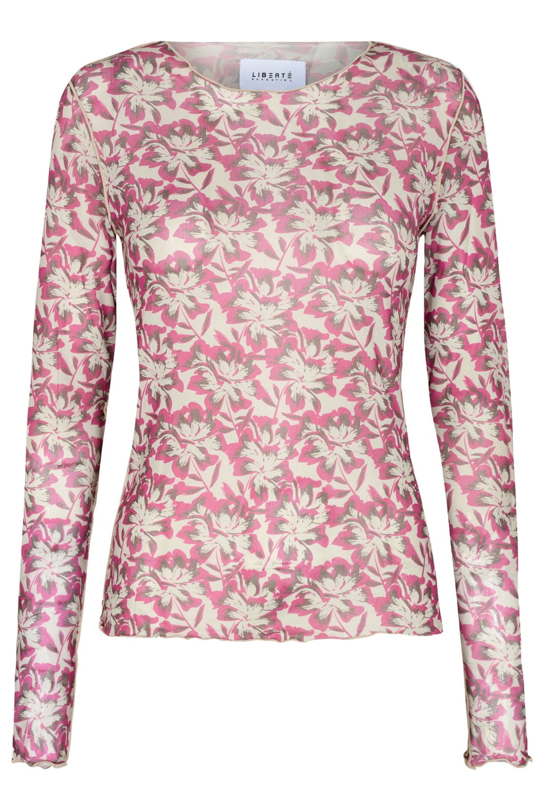 Forudbestilling - Liberte - Mesh Top - Brushy Flowers (Juni) Bluser 