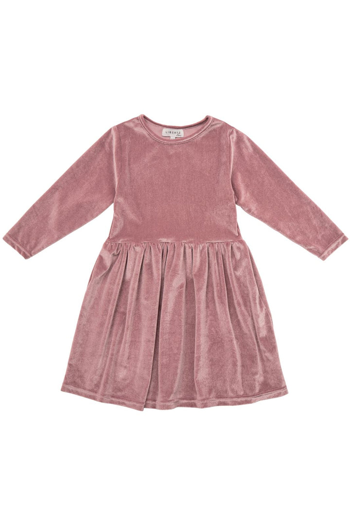 Forudbestilling - LIBERTÉ - Nalma LS Babydoll Dress (KIDS) - Rose (Midt November) Dresses 