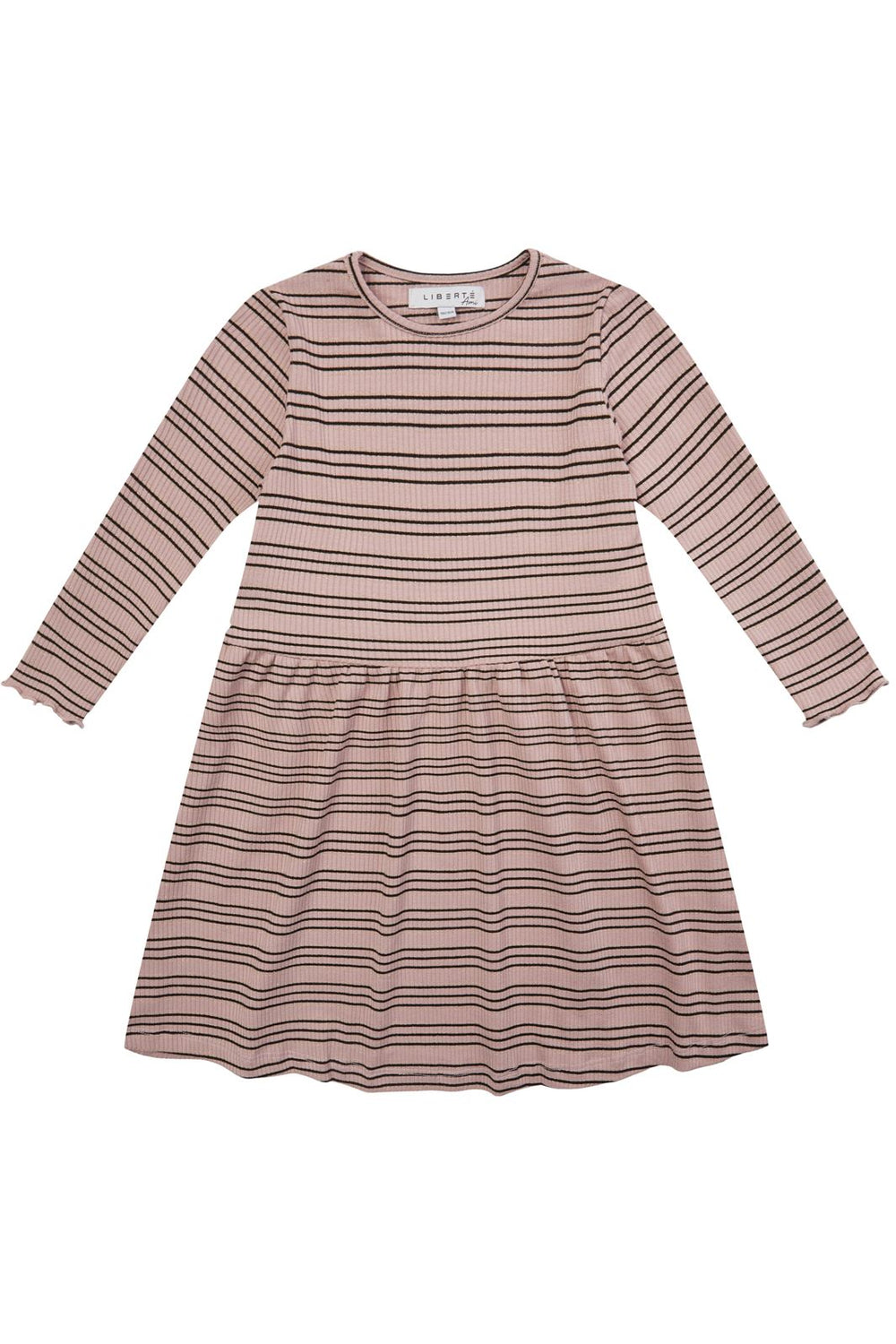 Forudbestilling - LIBERTÉ - Natalia LS Dress (KIDS) - Rose Gold Lurex (Start/Midt December) Kjoler 