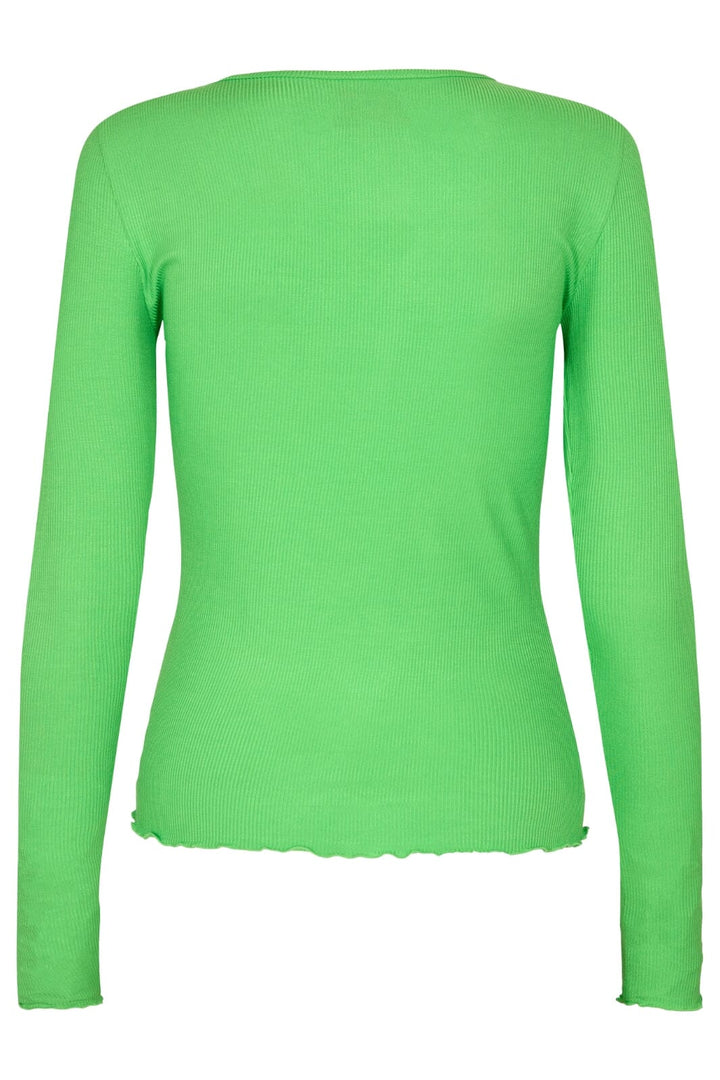 Forudbestilling - Liberte - Natalia Ls Round Neck Blouse - Neongreen (Jan/Feb) Bluser 