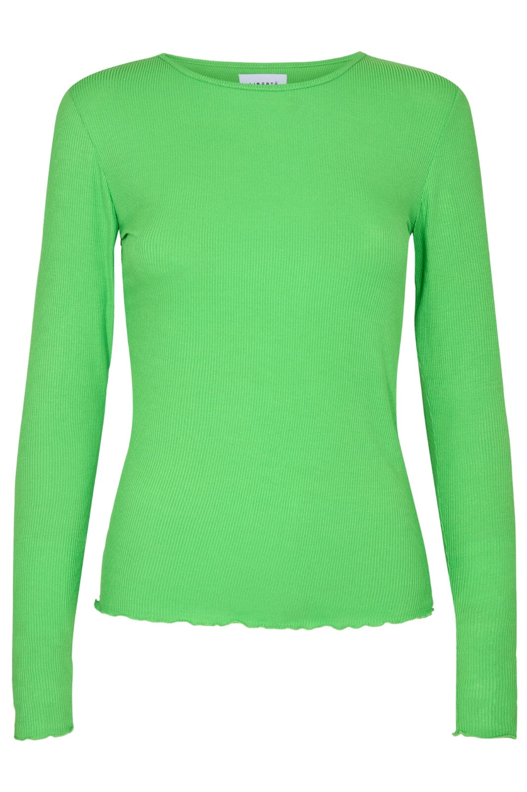 Forudbestilling - Liberte - Natalia Ls Round Neck Blouse - Neongreen (Jan/Feb) Bluser 