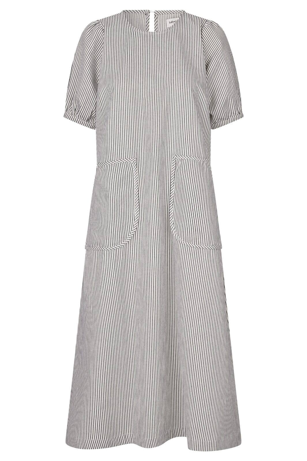 Forudbestilling - Lollys Laundry - LucasLL Midi Dress SS - 99 Black Kjoler 