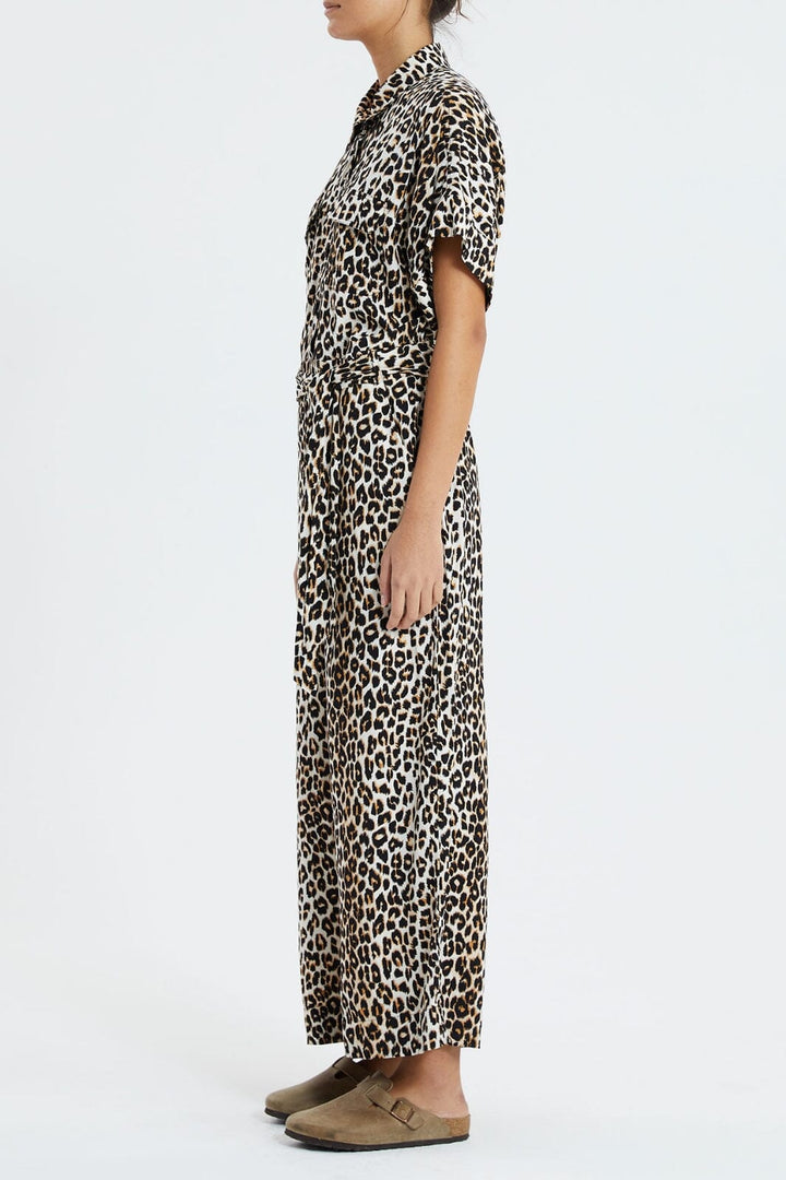 Forudbestilling - Lollys Laundry - Mathilde Jumpsuit - 72 Leopard Print - (Marts/April) Jumpsuits 