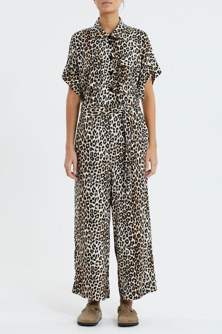 Forudbestilling - Lollys Laundry - Mathilde Jumpsuit - 72 Leopard Print - (Marts/April) Jumpsuits 