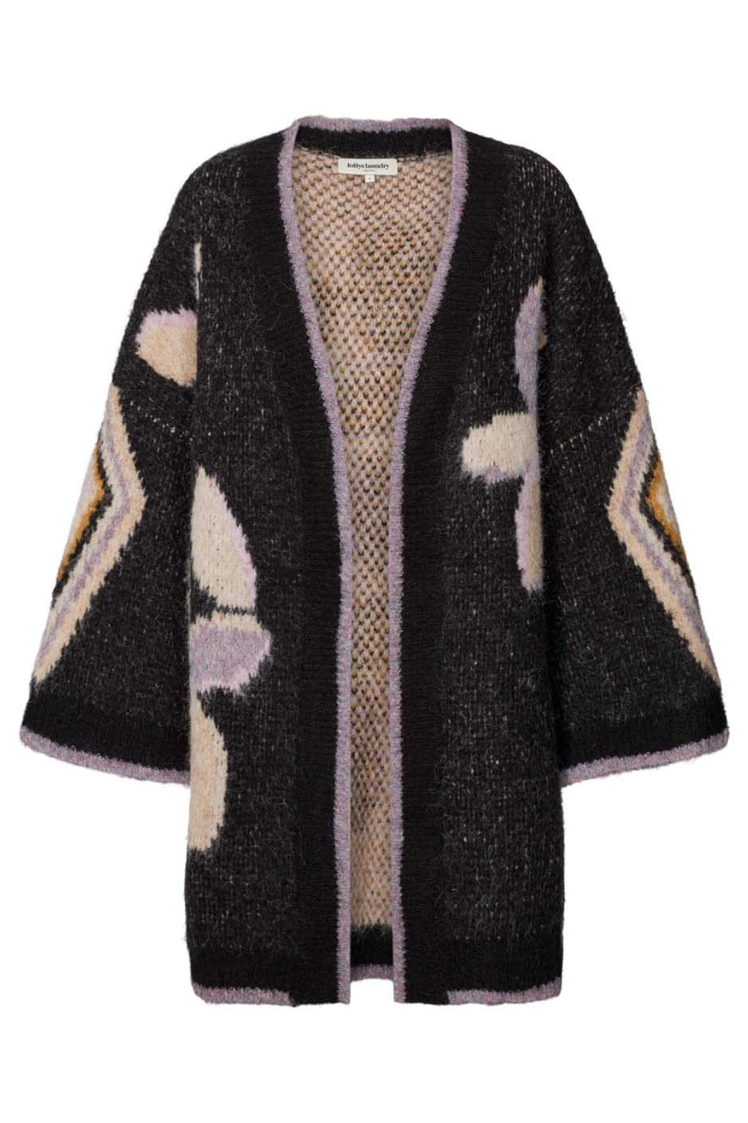 Forudbestilling - Lollys Laundry - Meadow Knit Jacket - 99 Black Jakker 