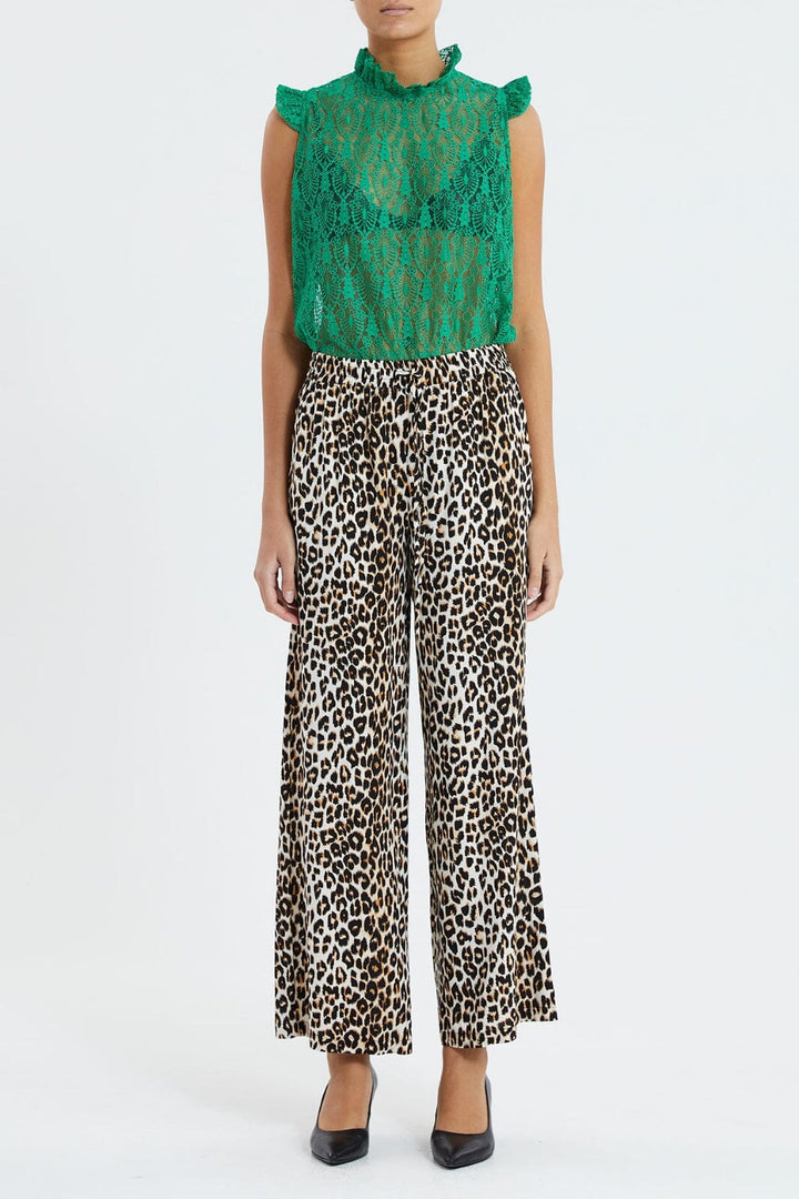 Forudbestilling - Lollys Laundry - Rita Pants - 72 Leopard Print - (Marts/April) Bukser 