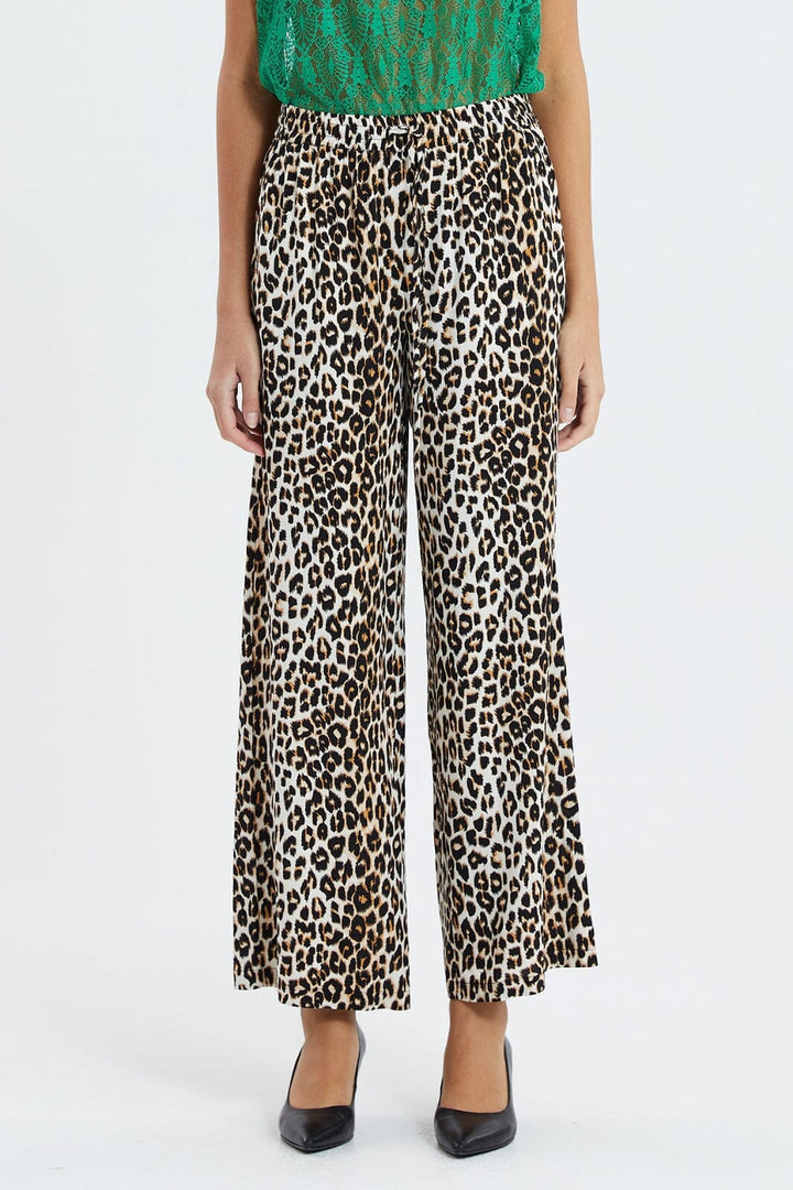 Forudbestilling - Lollys Laundry - Rita Pants - 72 Leopard Print - (Marts/April) Bukser 