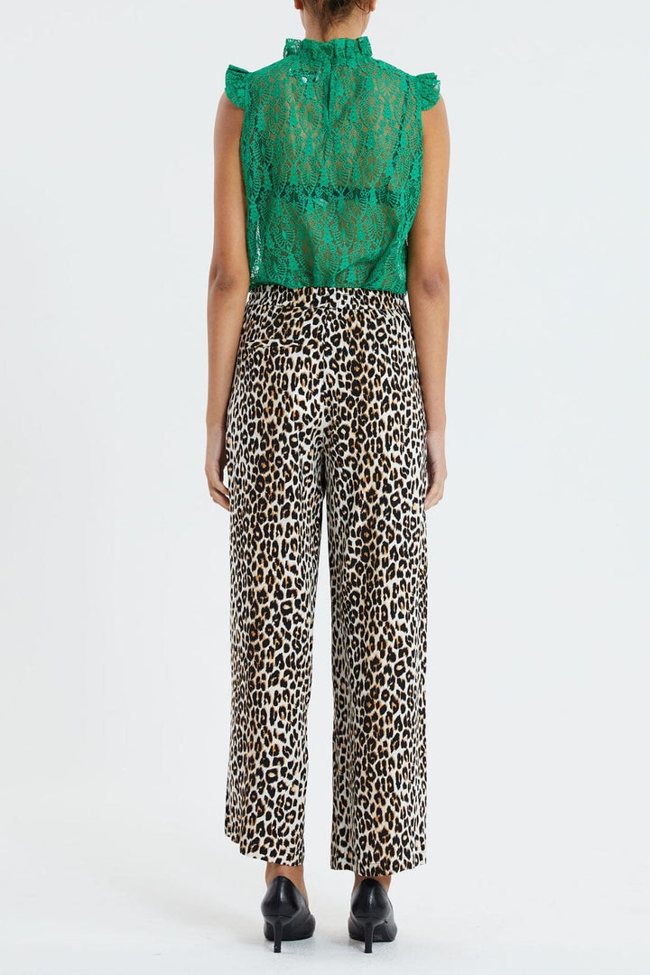 Forudbestilling - Lollys Laundry - Rita Pants - 72 Leopard Print - (Marts/April) Bukser 
