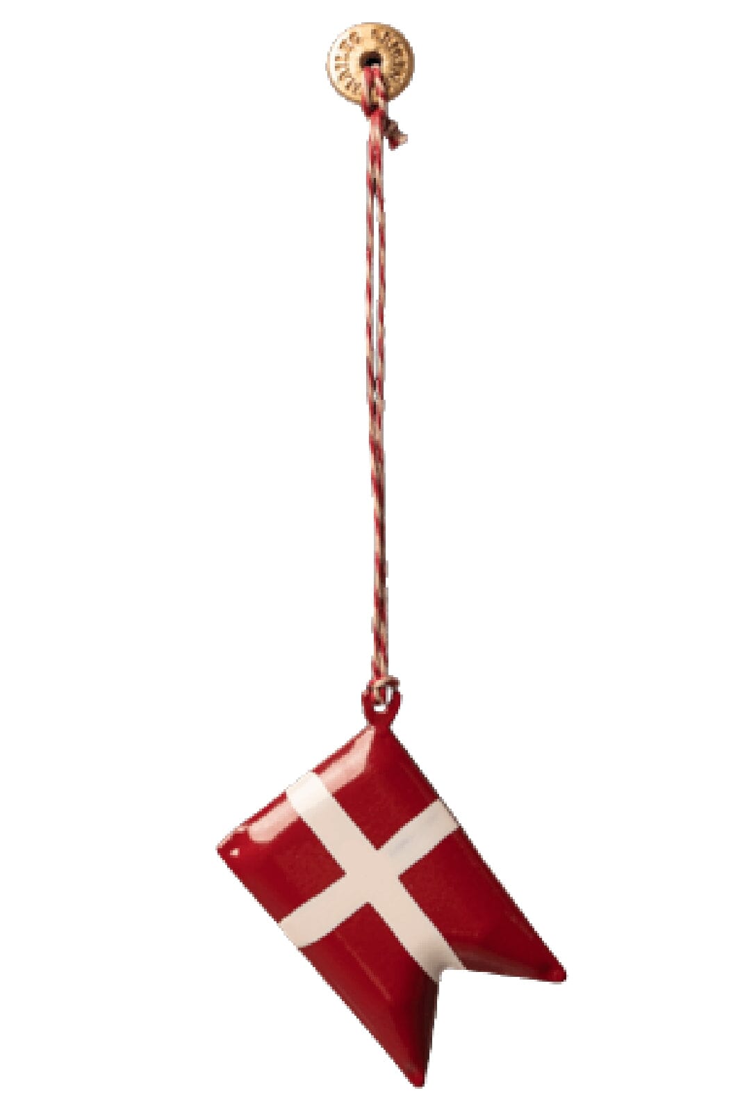 Forudbestilling - Maileg - Metal Ophæng, Dansk Flag Jul 