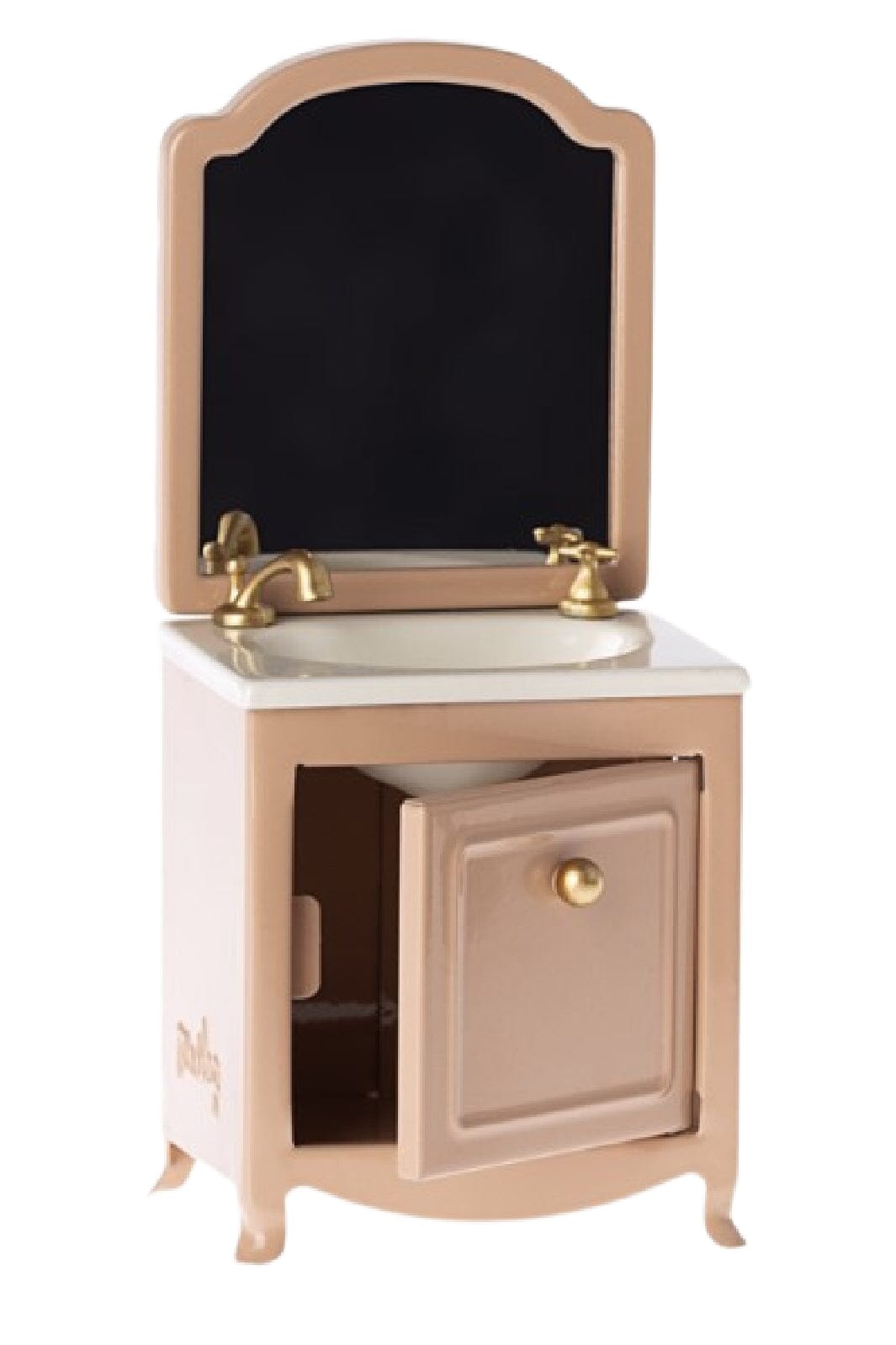 Forudbestilling - Maileg - Sink Dresser W. Mirror, Mouse - Dark Powder Jul 