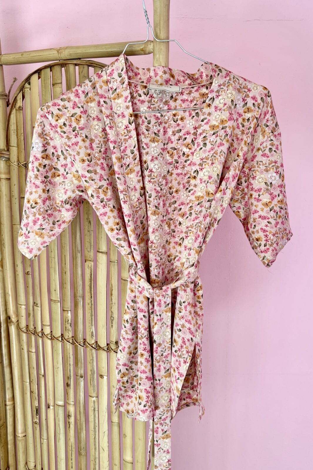 Forudbestilling - Mellow Moon - Mini Flowery Kimono - Pink - (Maj) Kimono 