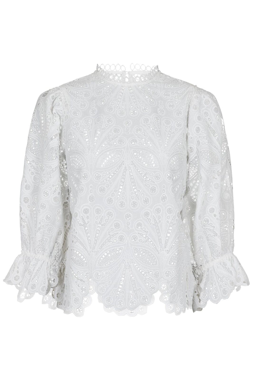 Forudbestilling - Neo Noir - Adela Embroidery Blouse - Off White Bluser 