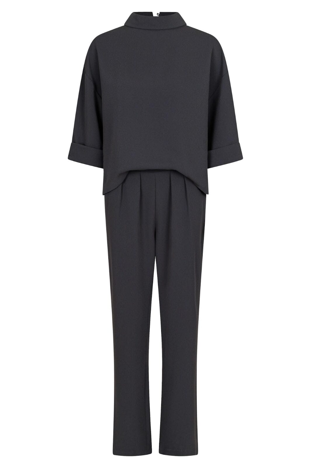 Forudbestilling - Neo Noir - Arlo Crepe Jumpsuit - Steel Grey Buksedragter 