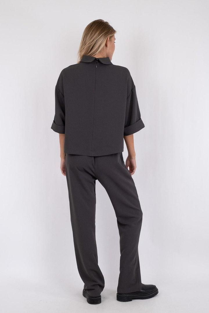 Forudbestilling - Neo Noir - Arlo Crepe Jumpsuit - Steel Grey Buksedragter 