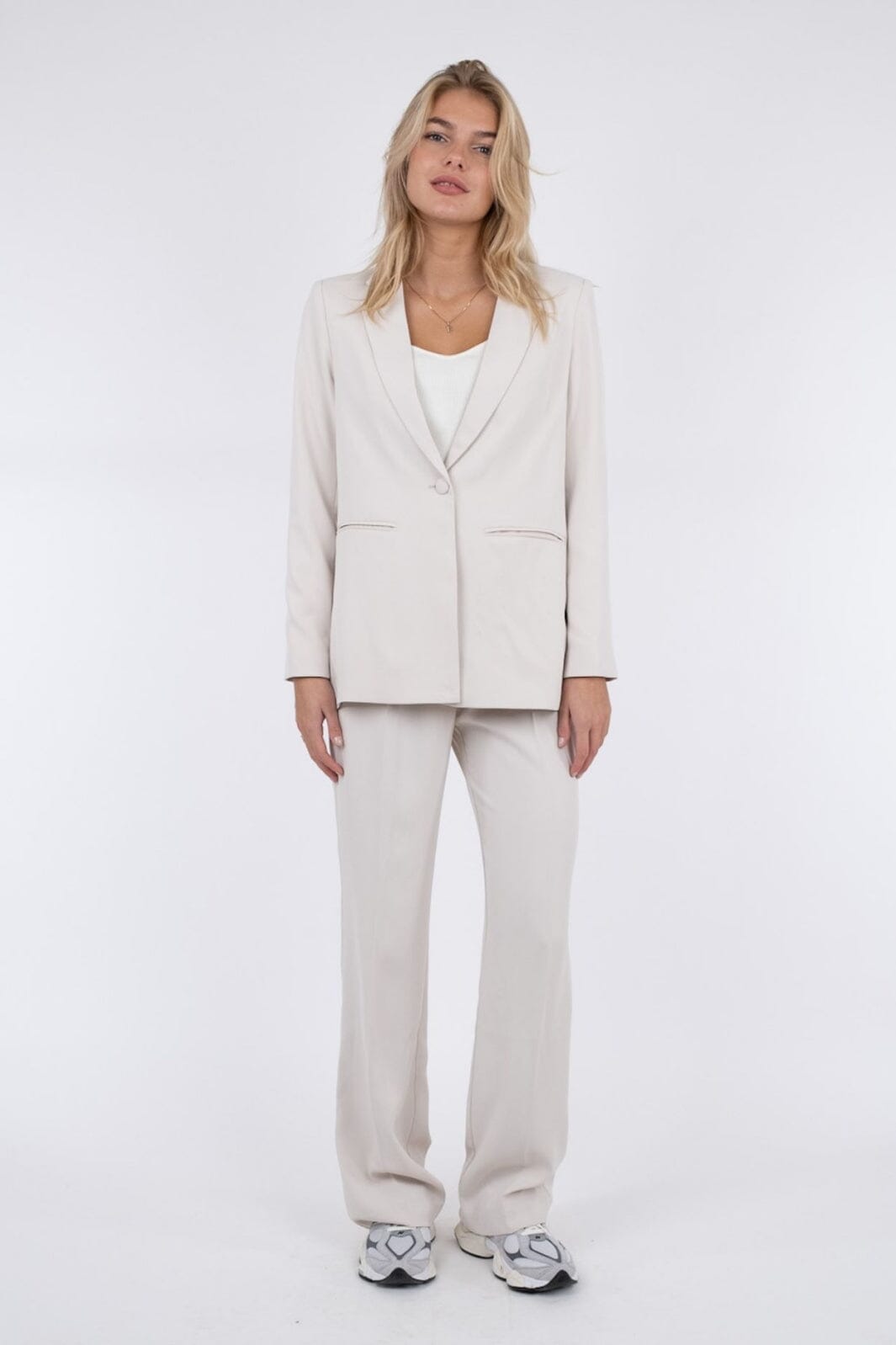 Forudbestilling - Neo Noir - Avery Woven Blazer - Ivory - (Februar) Blazere 