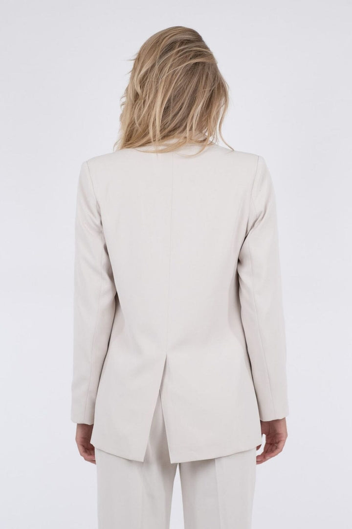 Forudbestilling - Neo Noir - Avery Woven Blazer - Ivory - (Februar) Blazere 