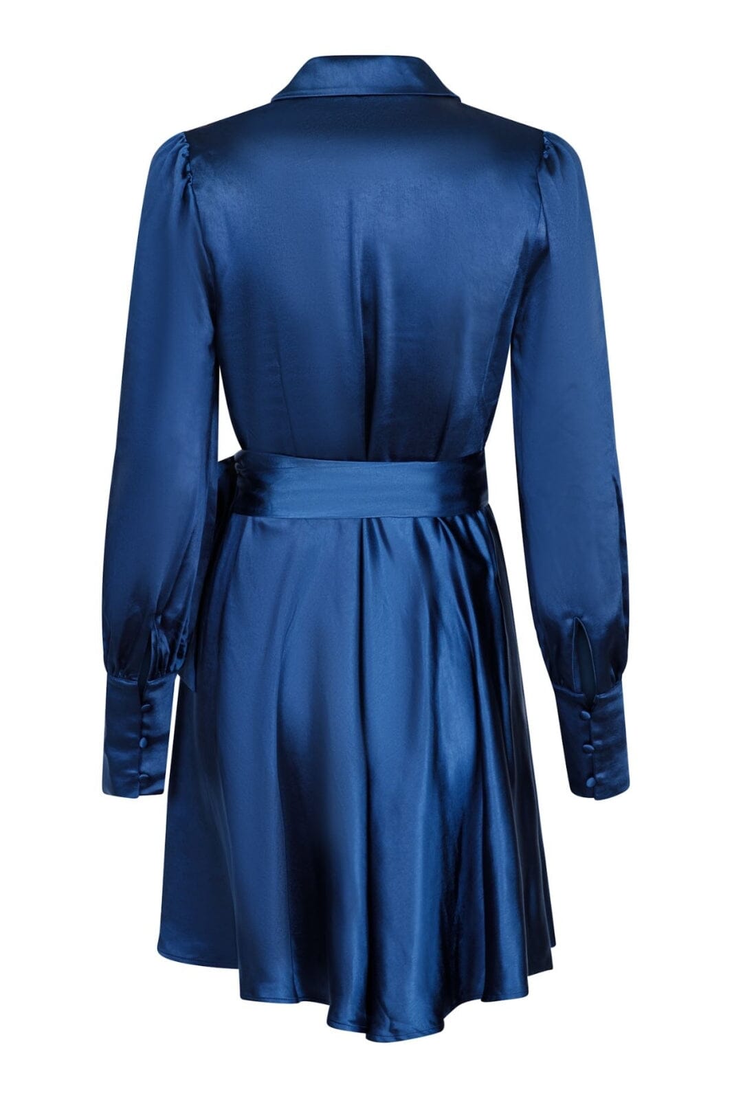 Forudbestilling - Neo Noir - Dawn Satin Dress - Navy (Start Februar) Kjoler 