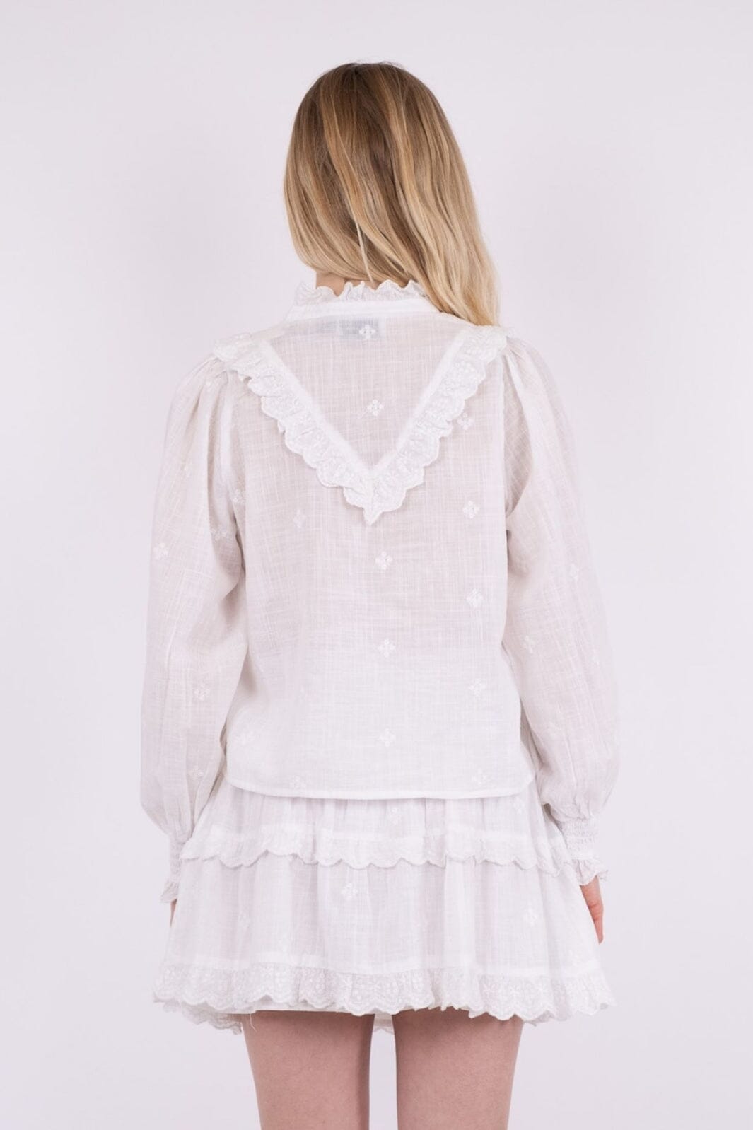 Forudbestilling - Neo Noir - Degas Blouse - White (Juni) Skjorter 