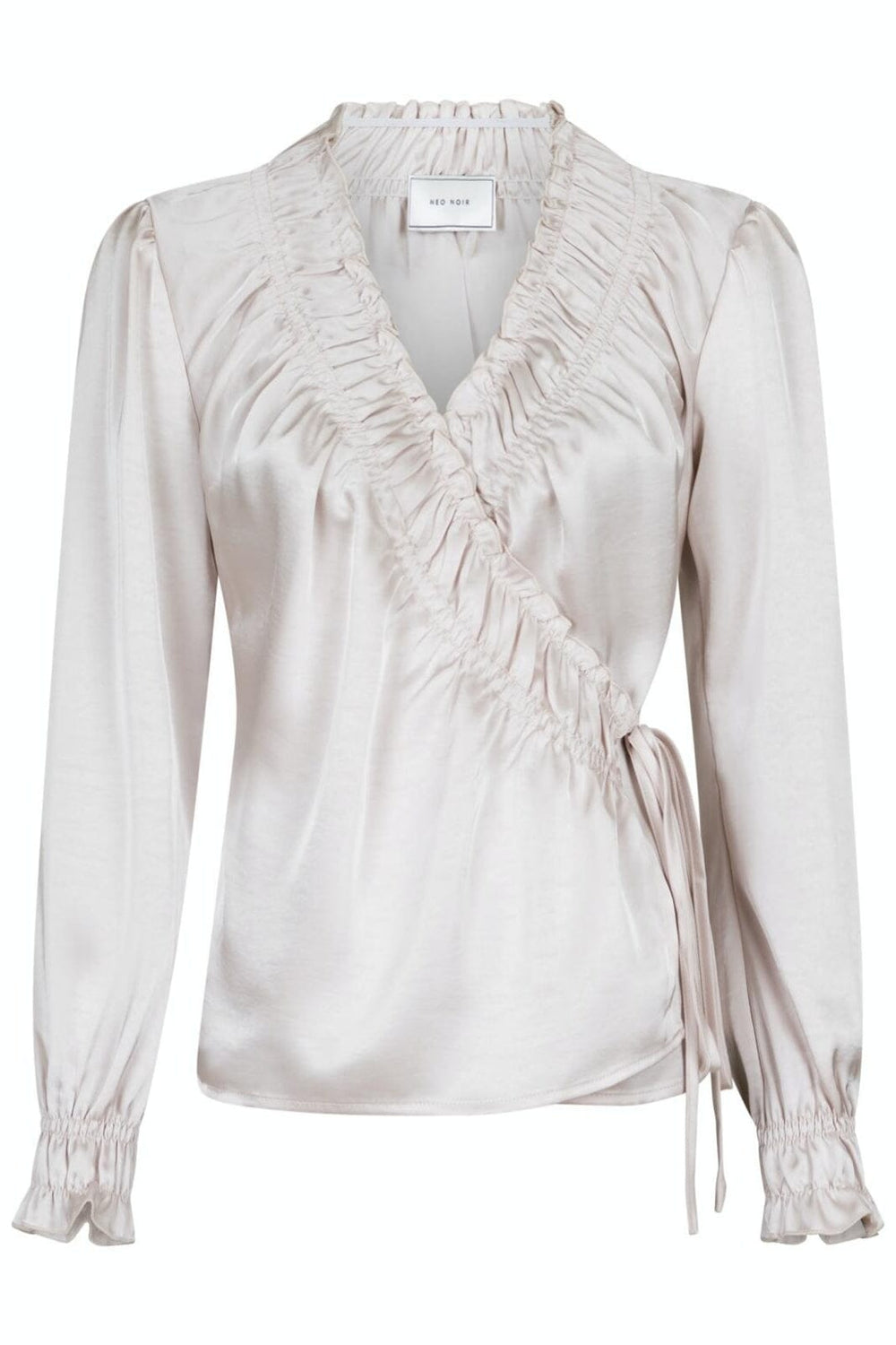 Forudbestilling - Neo Noir - Dessy Heavy Sateen Blouse - Ivory Bluser 