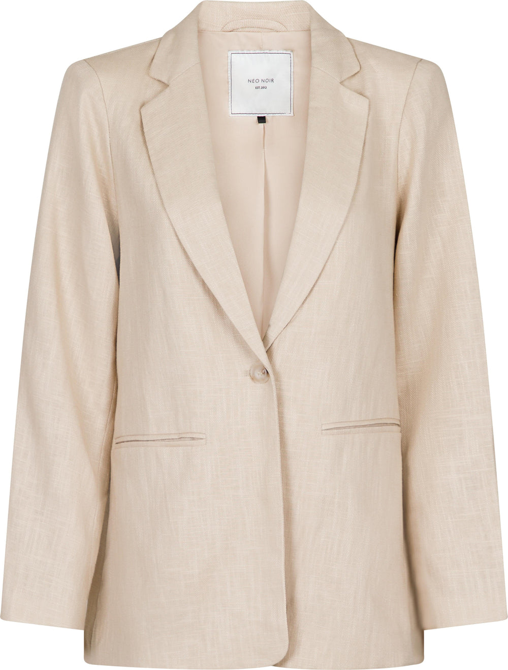 Neo Noir - Ivery Heavy Linen Blazer - Sand
