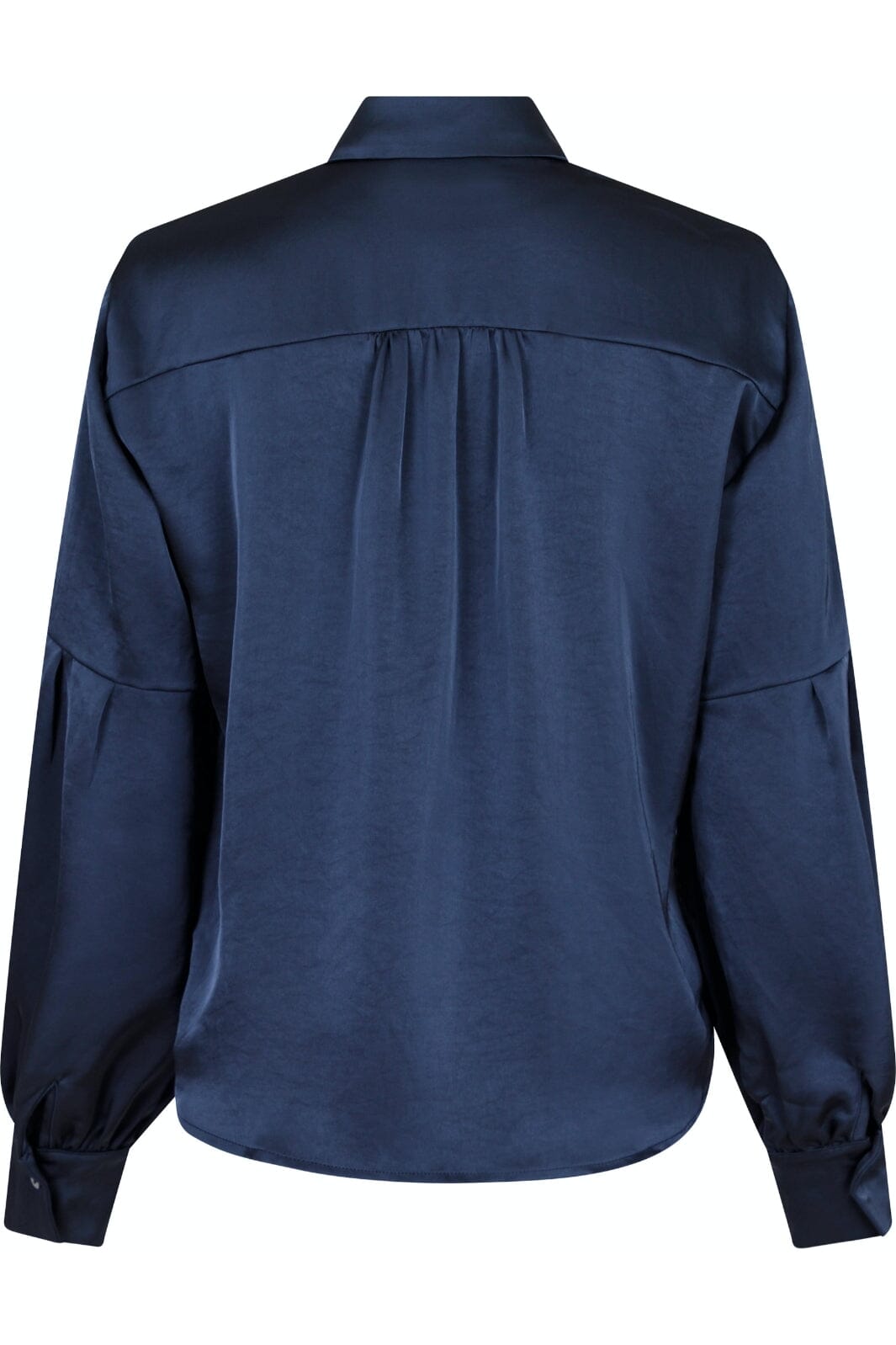 Forudbestilling - Neo Noir - Naja Satin Shirt - Midnight Blue Skjorter 