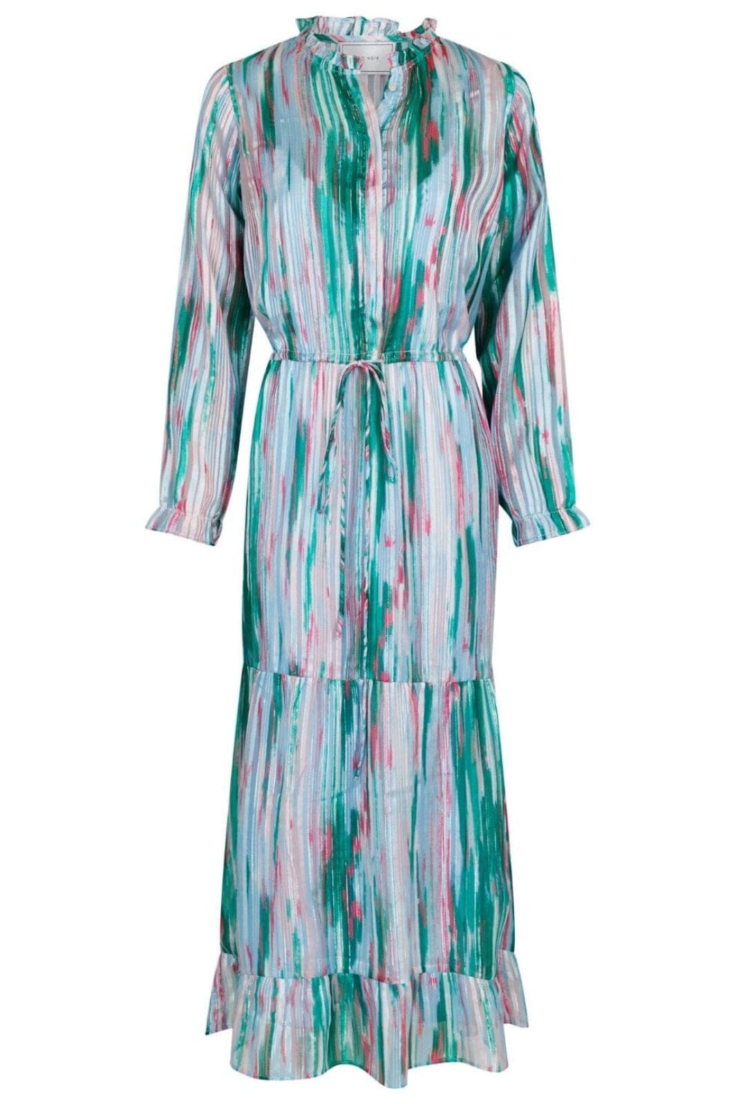 Forudbestilling - Neo Noir - Silo Blurred Stripe Dress - Green (April) Kjoler 