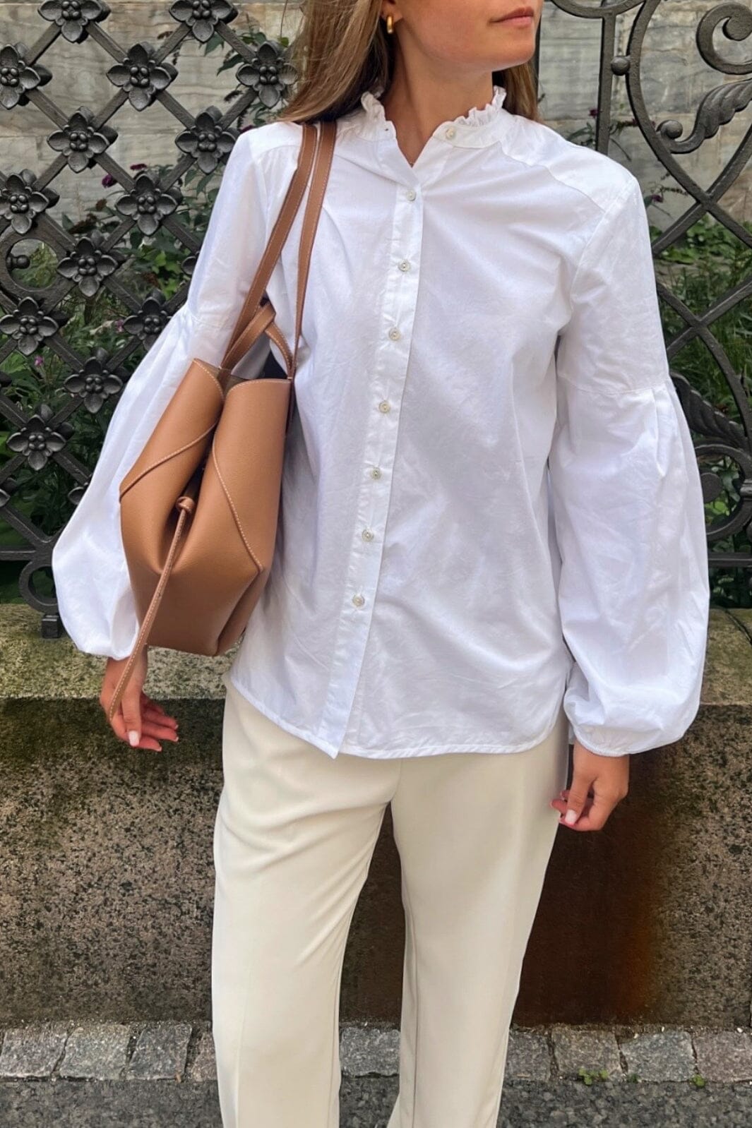 Forudbestilling - Neo Noir - Yassie C Poplin Shirt - White Skjorter 