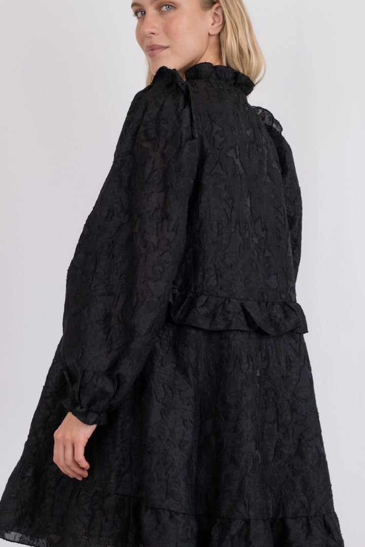 Forudbestilling - Neo Noir - Zinka Flower Dress - Black Kjoler 