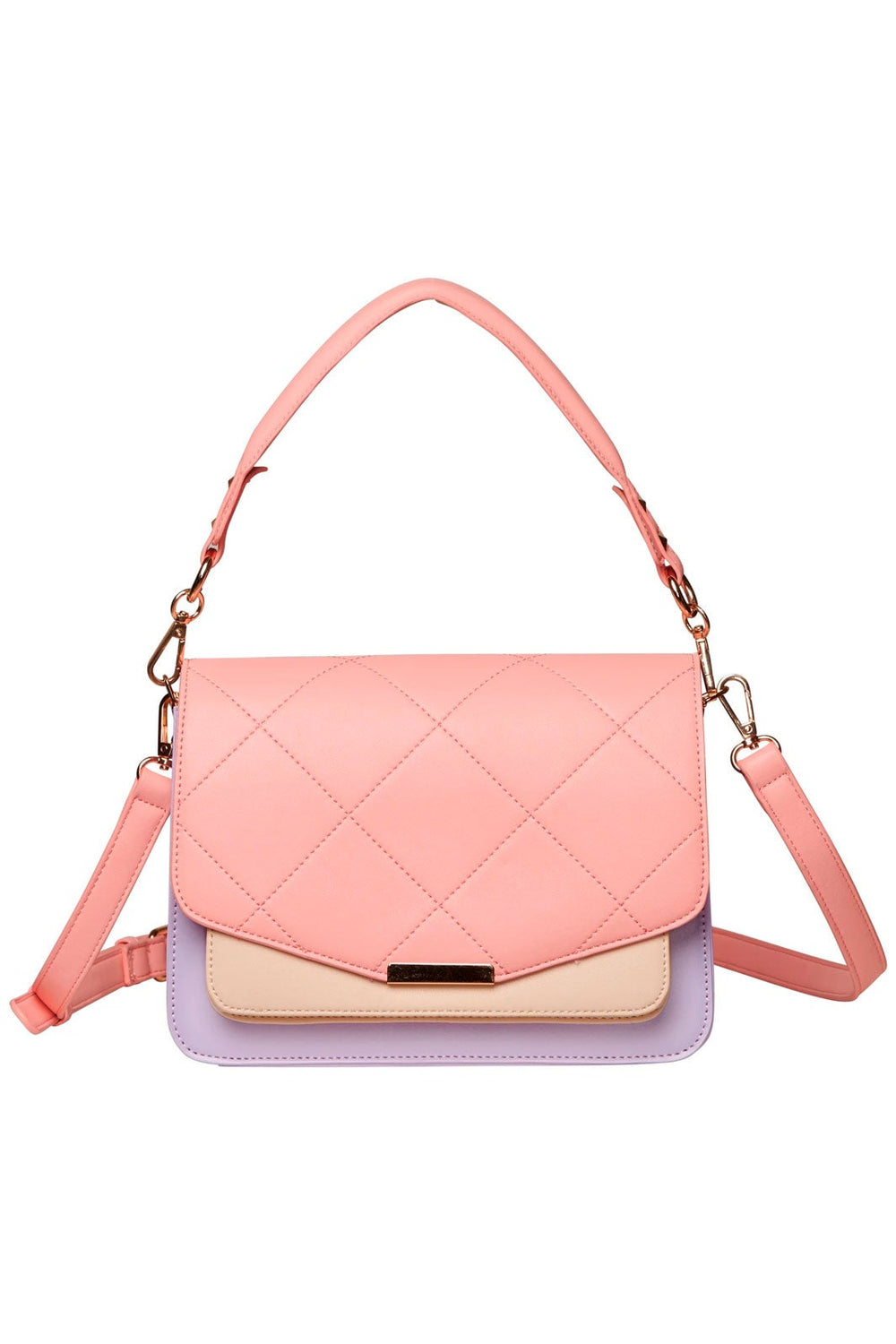 Forudbestilling - Noella - Blanca Multi Compartment Bag - Coral/Purple/Nude (Januar/Februar) Tasker 