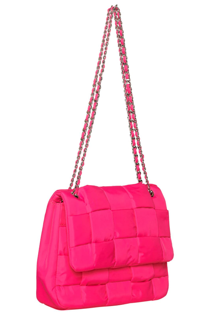 Forudbestilling - Noella - Brad Braided Panel Bag - Magenta (Juni) Tasker 