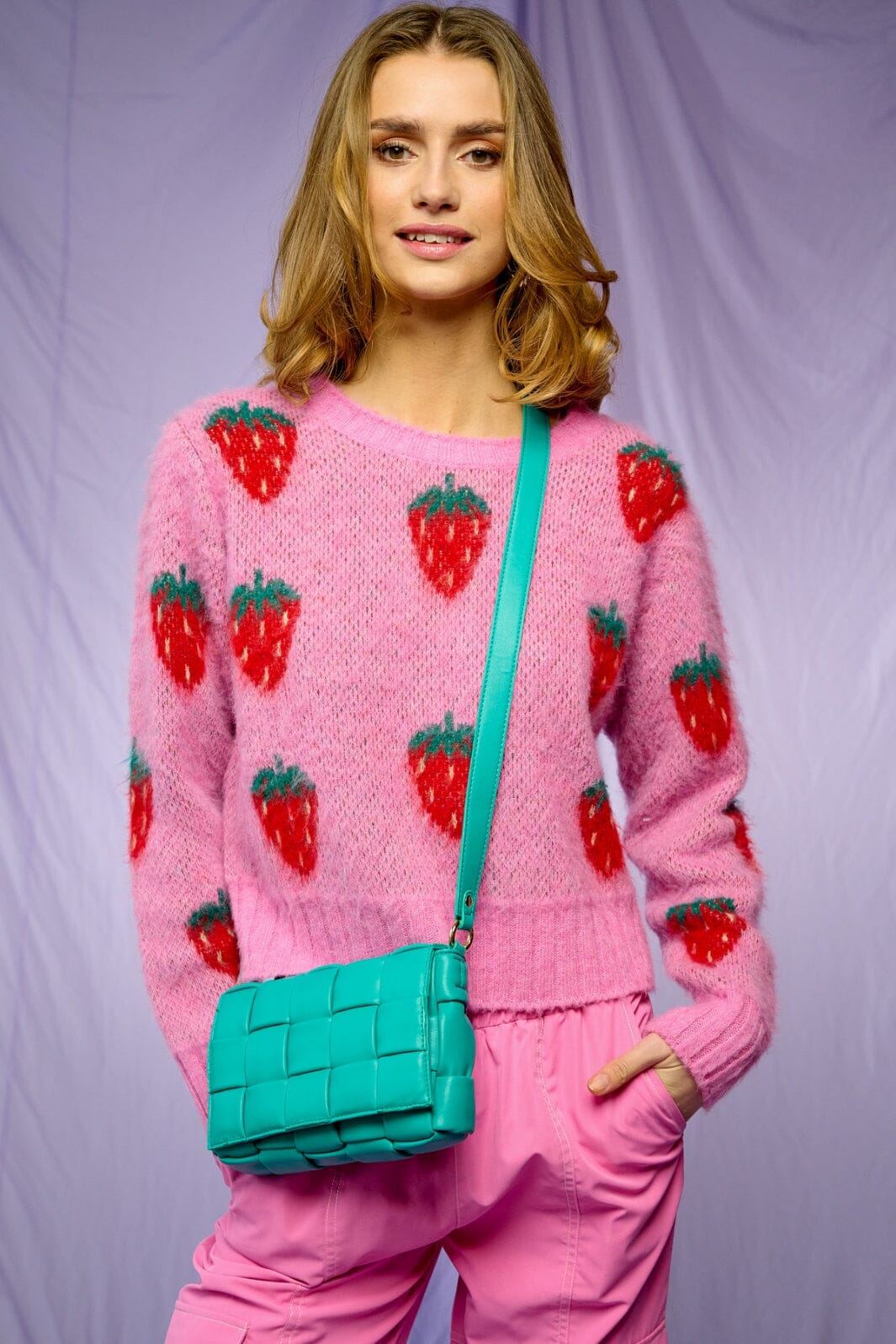 Forudbestilling - Noella - Cilia Knit Sweater - Pink (Feb/Mar) Strikbluser 