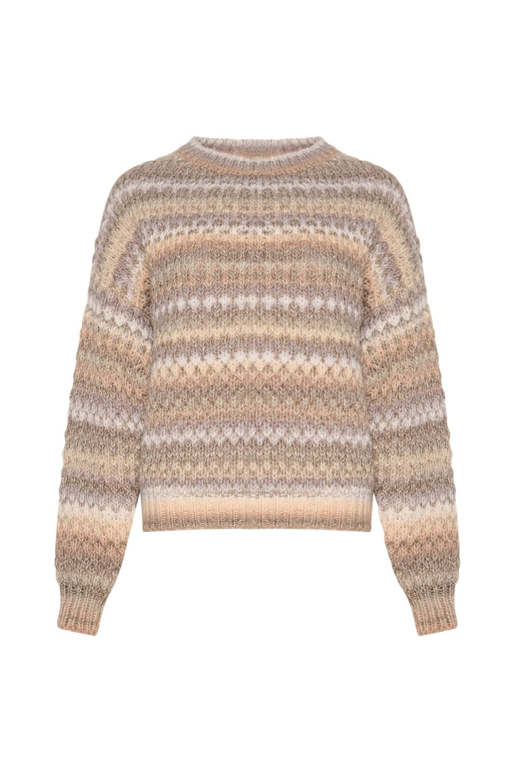 Forudbestilling - Noella - Gio Sweater - Sand Mix Lurex (Februar) Strikbluser 