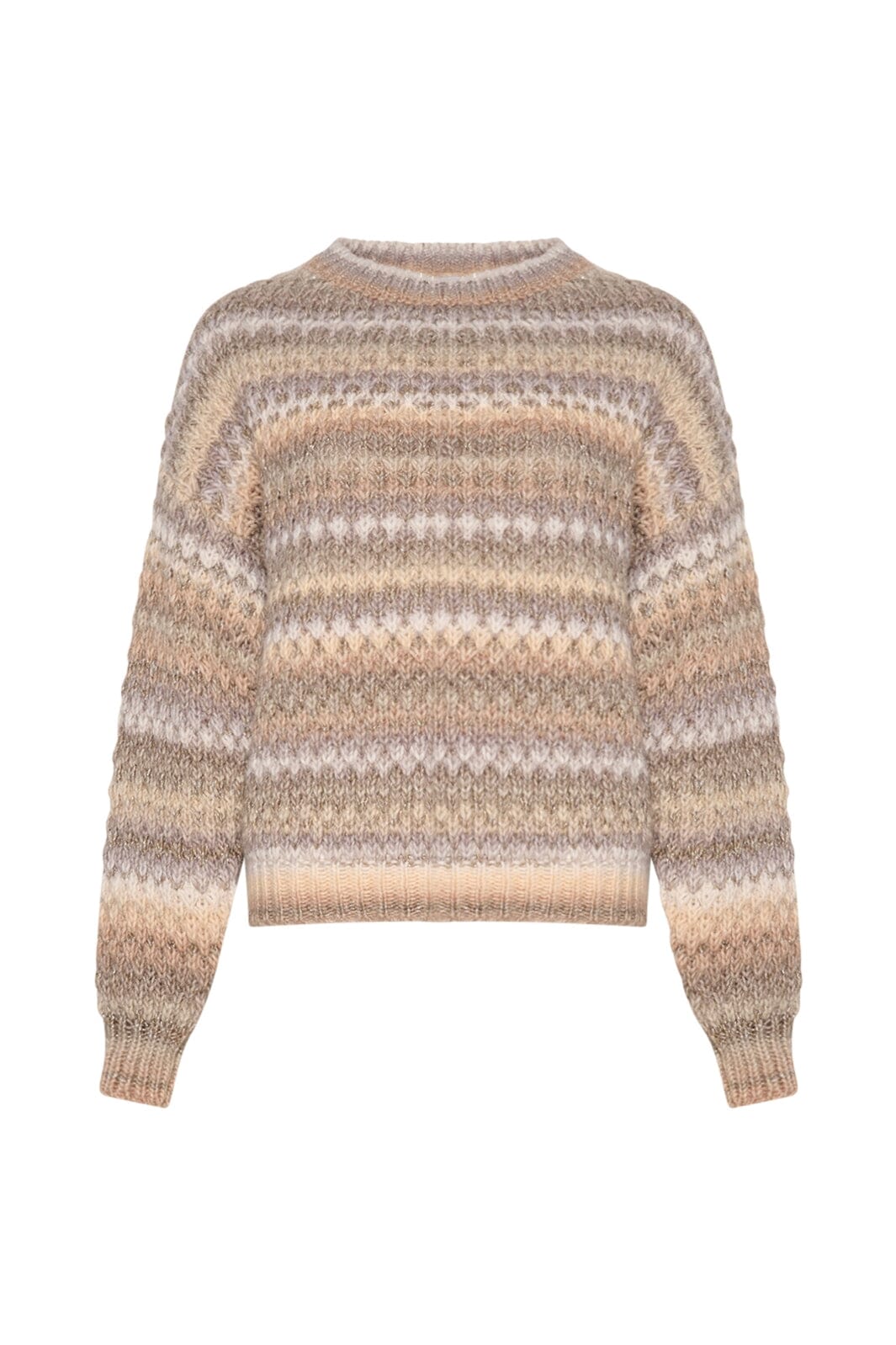 Forudbestilling - Noella - Gio Sweater - Sand Mix Lurex (Februar) Strikbluser 