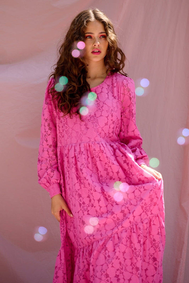 Forudbestilling - Noella - Macenna Long Dress - Candy pink (Februar) Kjoler 