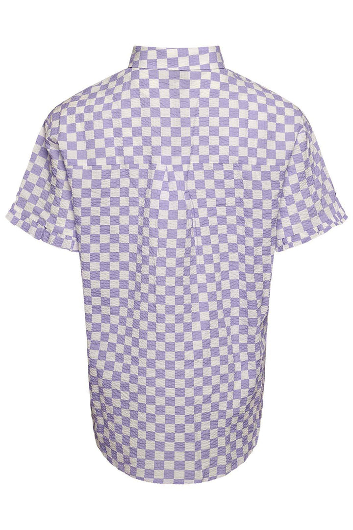 Forudbestilling - Noella - Mariana Ruffle S/S Shirt - Lavender (Maj/Juni) Skjorter 