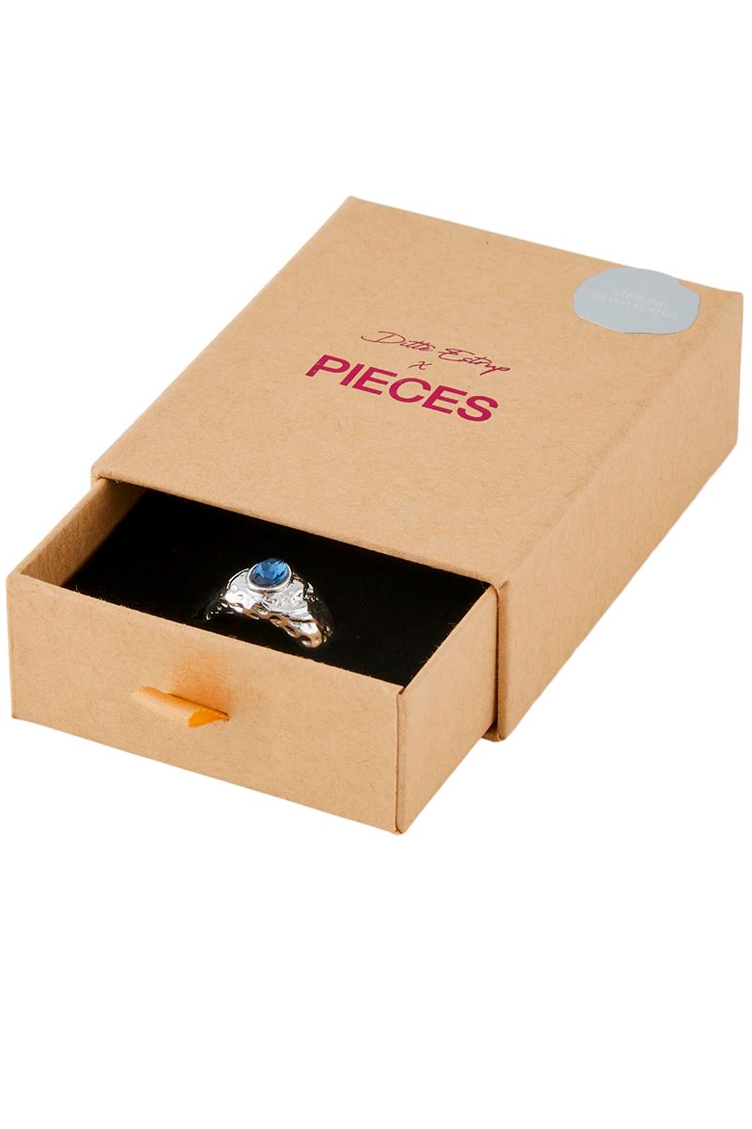 Forudbestilling - Pieces x Ditte Estrup - FpMirsa Ring - Silver Colour (16 Maj) Ringe 