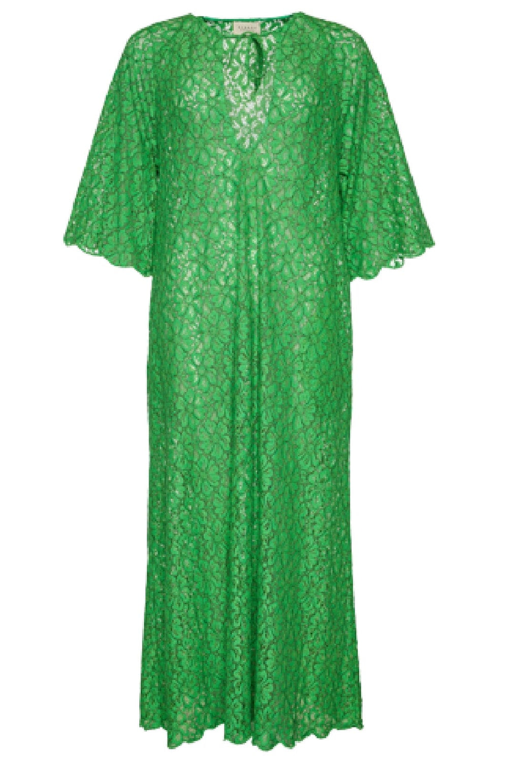 Forudbestilling - Sissel Edelbo - Lace Leftover Dress - Green Kjoler 