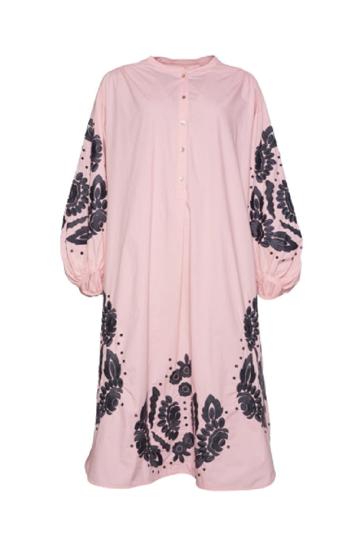 Forudbestilling - Sissel Edelbo - Rikke Organic Cotton Shirt Dress - Light Pink - (April/Maj) Kjoler 