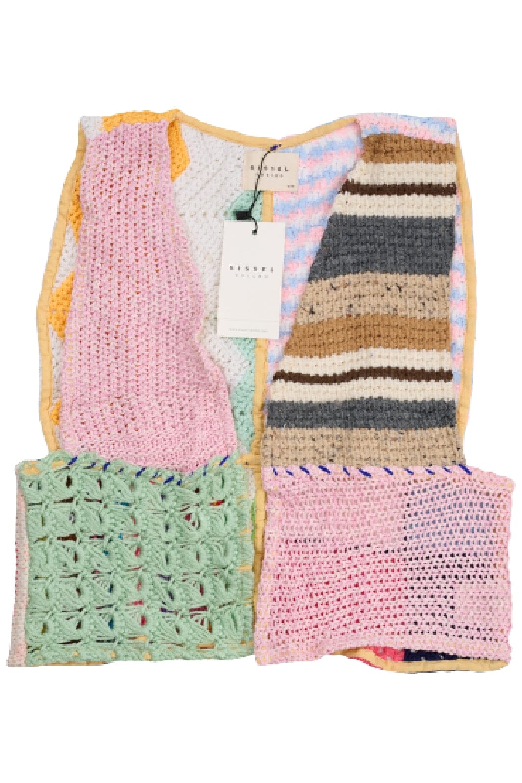 Forudbestilling - Sissel Edelbo - Yrsa Patchwork Vintage Yarn Vest - No. 213 Veste 