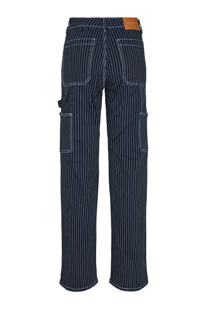 Forudbestilling - Sofie Schnoor - S231348 Trousers - Dark Blue striped - (Maj) Bukser 