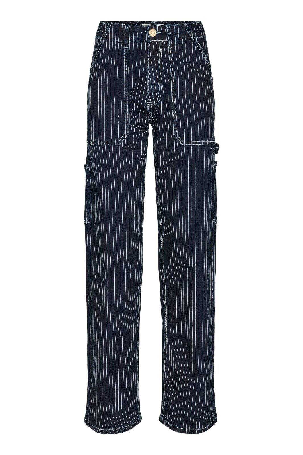 Forudbestilling - Sofie Schnoor - S231348 Trousers - Dark Blue striped - (Maj) Bukser 