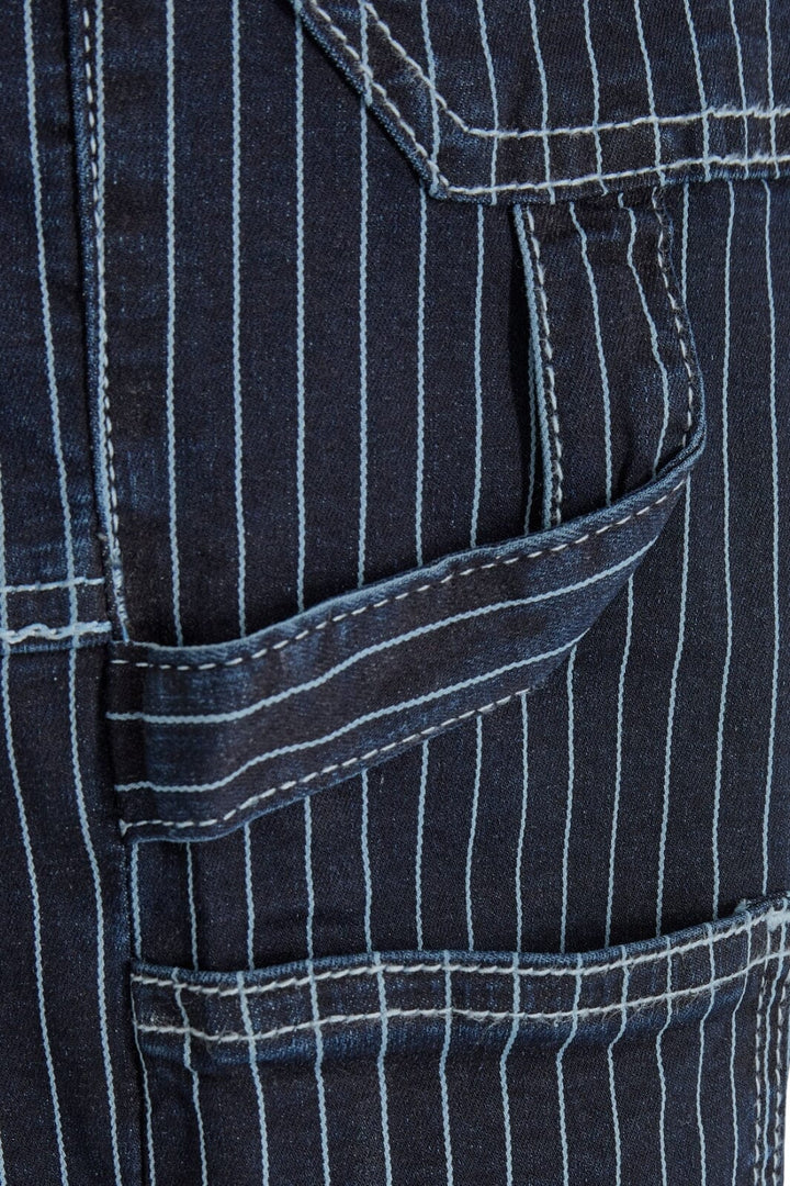 Forudbestilling - Sofie Schnoor - S231348 Trousers - Dark Blue striped - (Maj) Bukser 